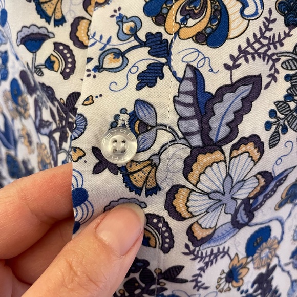 Signature Etro Floral & Paisley print short sleeve cotton button up shirt - L? - Picture 6 of 8